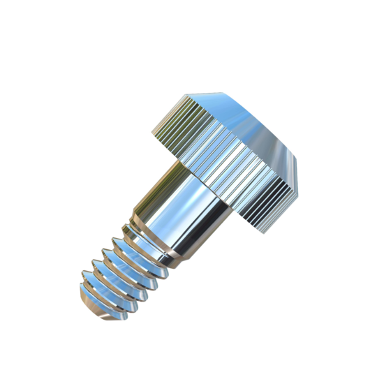 Titanium 1/8 X 9/32 Socket Head Allied Titanium Shoulder Screw with 1/8 inch shoulder and 5/32 inch of #4-40 UNC Threads, and with Knurling